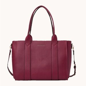 Poppy & Peonies Multitasker Tote in Berry